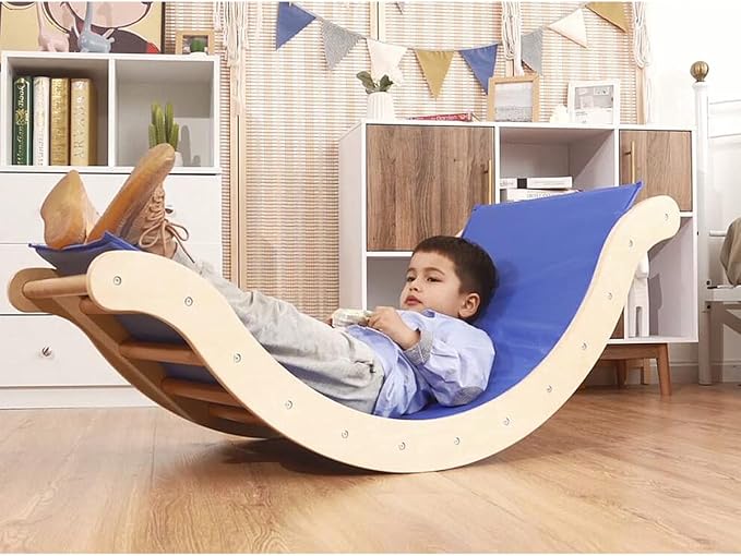 Costzon Climbing Toys for Toddlers, 3-in-1 Montessori Wooden Arch Climber Ladder Structure with Rock Climbing Ramp/Padding, Indoor Gym Learning Playset, Playground for Kids Gift