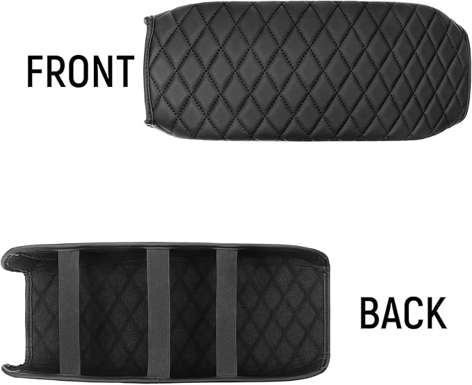 Bercicci Center Console Armrest Cover Compatible with Toyota 2012-2017 Camry Accessories Leather Material Center Console Liner Protection