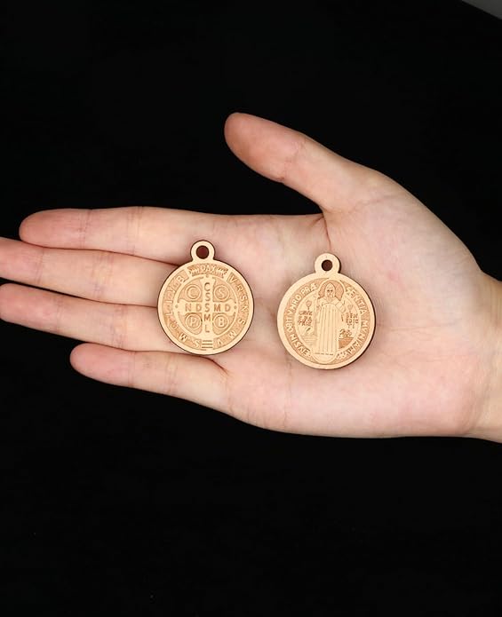 COTTVOTT Wooden Christian Jesus Cross/Orthodox Crucifix Charms Pendants for Rosary Necklace, DIY Jewelry Making Accessories Parts