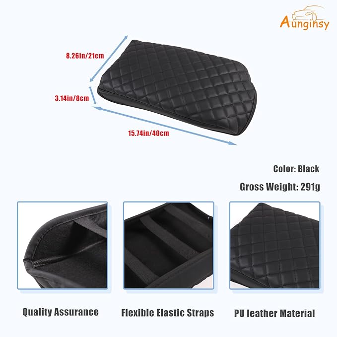 Upgraded Leather Center Console Armrest Protector Cover Compatible with Kia Sorento 2021-2025 2026, Car Arm Rest Pad Seat Box Cover Cushion Lid Protector, Waterproof Anti-Scratch Interior Accessories