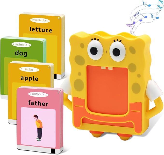 Talking Flash Cards,112 Cards with 224 Sight Words Kids Toddler Flash Cards Learning Toys,Educational Pocket Speech Autism Therapy Sensory Toys Gifts