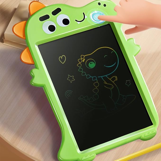 Kid's Easel, Magnetic Drawing Board for Toddlers with One Carry Bag Magnet Pen and Three Stampers, Green, 99-18