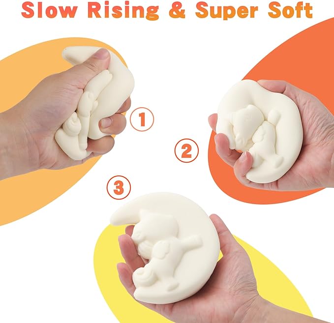 Anboor DIY Squishies Painting Kit Pack for Kids,5pcs Cute Animal Food Paintable Slow Rise Squishies Making Kit for Boy & Girl,Unicorn Squeeze Painting Kit Art Craft DIY Kit for Age 6+