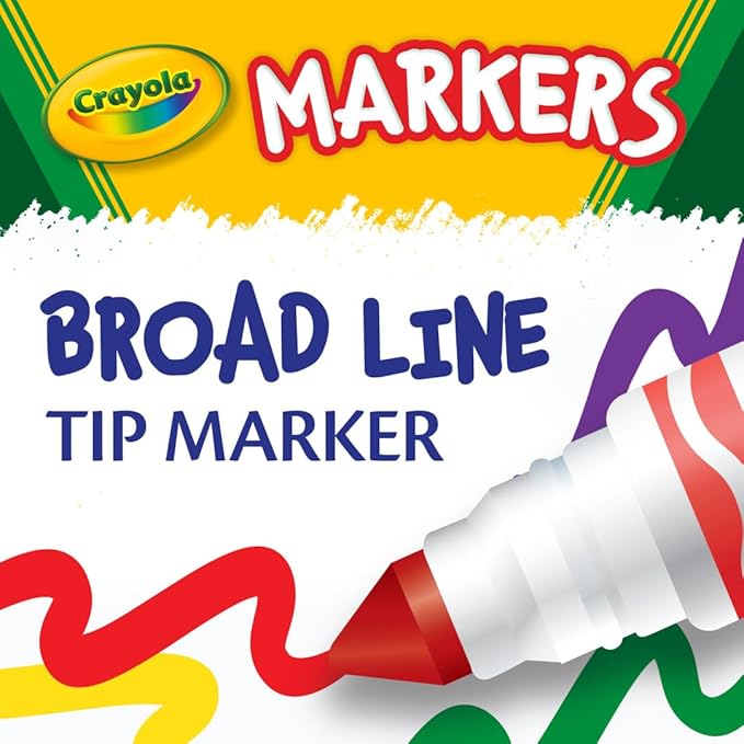Crayola Broad Line Markers Classpack (256 Ct), Bulk School Supplies For Teachers, Kids Markers For School, Classroom Must Have