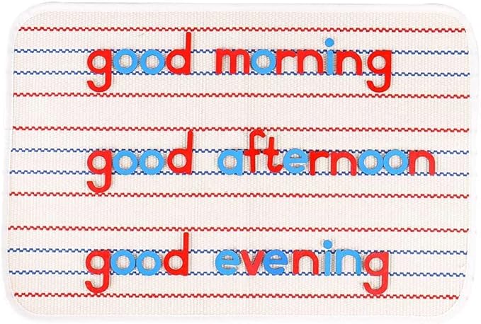 Kghios Montessori Rug Mat for Small Movable Alphabets Letters Montessori Preschool Spelling Learning Language Materials Toys (ONLY MAT)