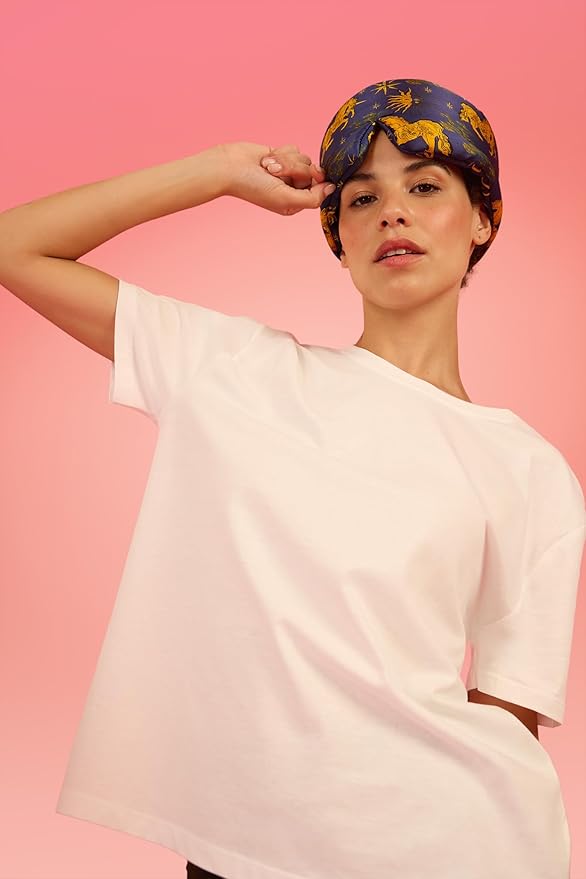 Glow People Silk Sleep Mask – 100% Mulberry Silk Eye Mask for Sleeping, Total Blackout, Cloud-Soft and Adjustable for Beauty Sleep and Travel - Skygaze