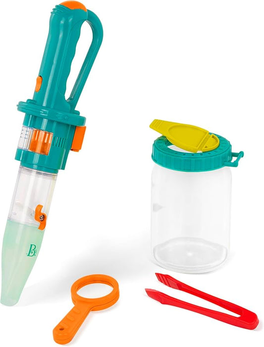 B. toys – Bug Catching Vacuum – Gentle Insect Catcher – Vacuum, Bug Jar, Magnifier, Grabber – Outdoor Toys for Kids – 4 Years + – Inspect an Insect Set