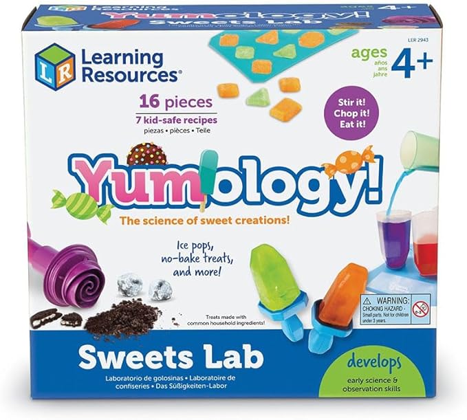 Learning Resources Yumology Science Sweets Lab,STEM Toys, Candy Experiments, Science Kit for Kids, Fun Gifts for Kids, 16 Pieces, Ages 4+