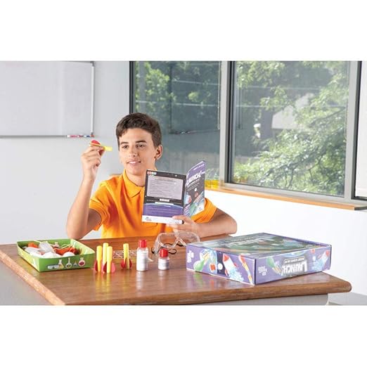 hand2mind Launch! Rocket Kids Science Kits, 18 STEM Experiments and Activities, Make Your Own Rocket, Solar System & Rocket Races | Educational Toys | STEM Authenticated