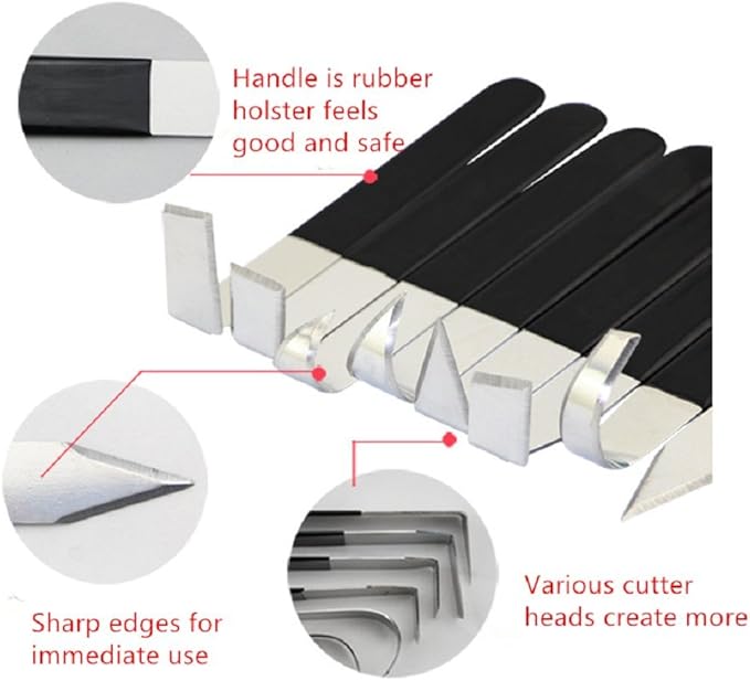 8 Pack Metal Clay Carving Knife,Pottery Tools,Clay Hand Tools,Craft Trim Artist,Ceramic Tools Set Engraving, Shaping,Clay Sculpture,Styling