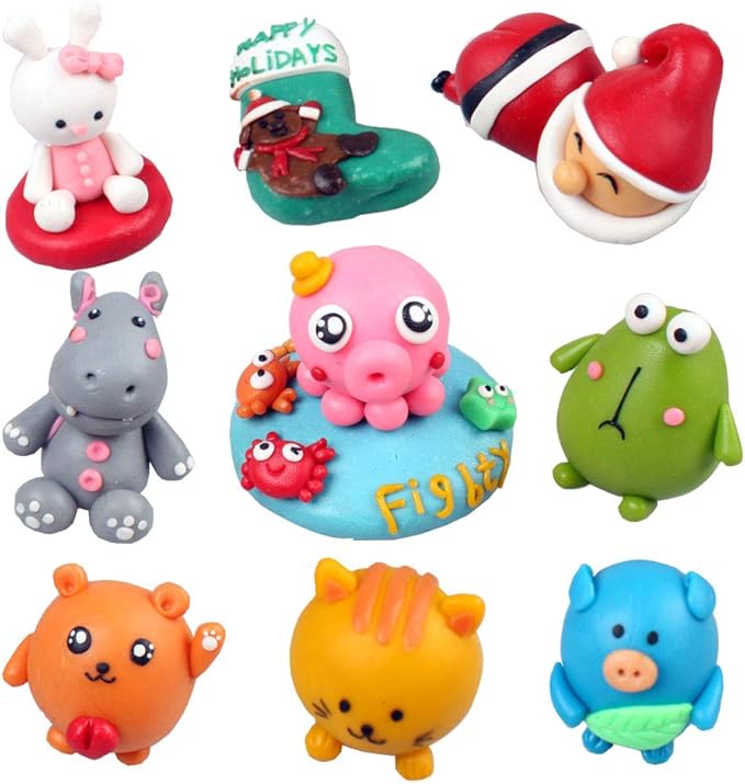 CiaraQ Small Modeling Clay Set, 32 Colors Safe & Non-Toxic Oven Bake Polymer Clay Starter Kit for Kids/Beginners