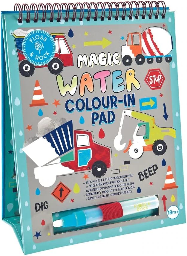 Floss and Rock 44P6438 Construction Magic Color Changing Watercard Easel and Pen