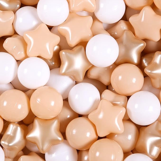 GOGOSO Ball Pit Balls for Toddles, Kids Plastic Balls for BallPit, Pool, Baby Party Accessories, Birthday Decoration 50 100 200 500 1000