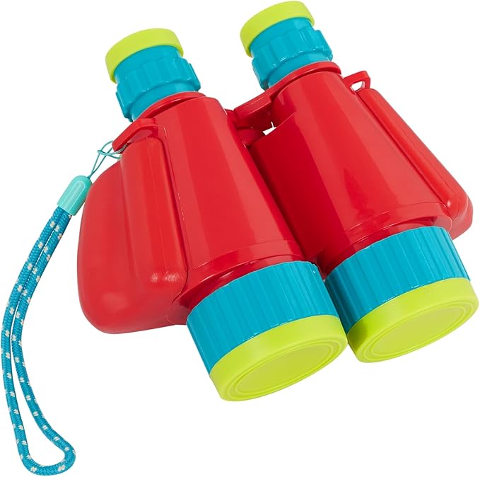 B. toys – Kids' Binoculars – Binoculars With Strap – Camping, Hiking, Bird Watching Gear- Outdoor Toys For Children – 3 Years +