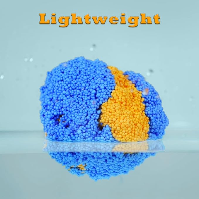 Floam 6 PCS Foam Clay Fun Foam for Toddlers Update Bright Colors Giant Foam Beads Play Kit for Kids, Classroom Educational Activity Toys Arts Crafts for Boys Girls