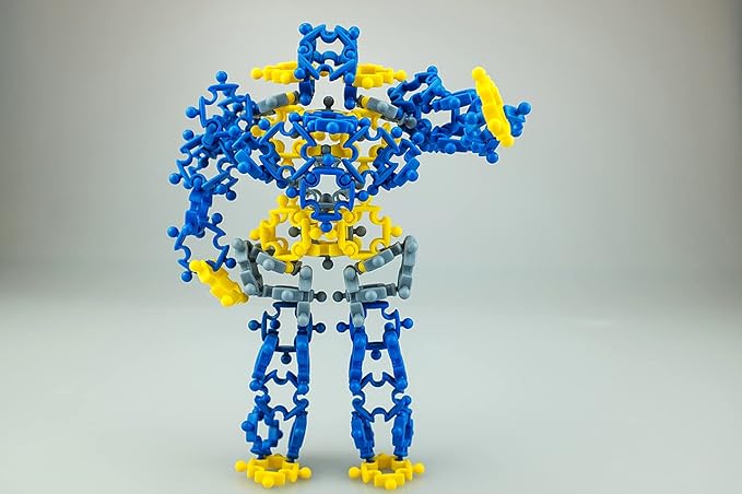 Robot (90 pcs) Eco-Friendly 4D STEM Educational Building Toy for Creative Kids | Party Activity | Gift Idea | Portable | Travel-Friendly | Durable | Hours of Fun | Build Up Your Own