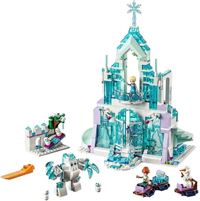 LEGO Disney Frozen Elsa's Magical Ice Palace 43172 Toy Castle Building Kit with Mini Dolls, Castle Playset with Popular Frozen Characters Including Elsa, Olaf, Anna and More (701 Pieces)