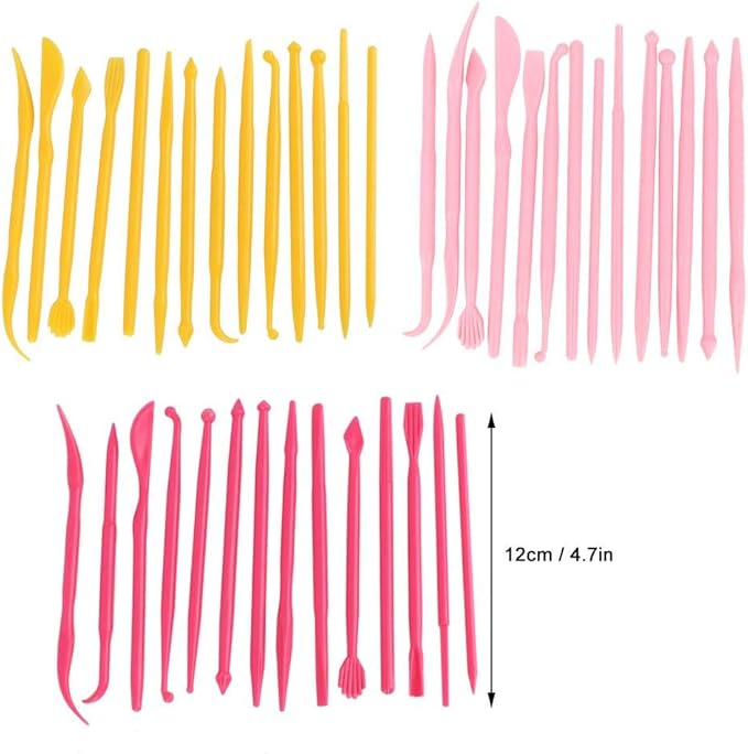 Hilitand 14pcs Pottery Clay Tools Set with Plastic Case Modeling Pottery Sculpting Tools Kits for Shaping()