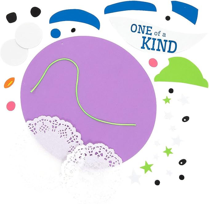 Fun Express Doily Snowman Sign Craft Kit - Craft Kits - 6 Pieces