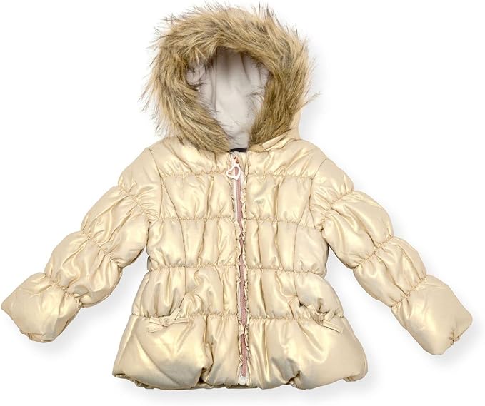 Arctic Quest Little Girls Bib Snow Pants and Ski Jacket Water-Resistant Snowsuit For Kids Winter Jacket For Girls