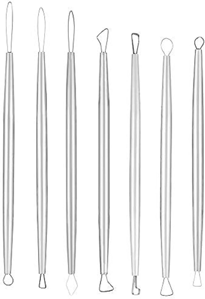 Ceramic Pottery & Clay Ribbon Sculpting Tool Kit (Set of 7)