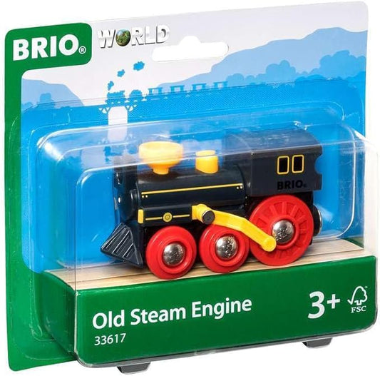 BRIO Old Steam Engine - Authentic Piston Action Toy | Ideal for Imaginative Play | Fully Compatible Wooden Railway Sets | Perfect for Ages 3+