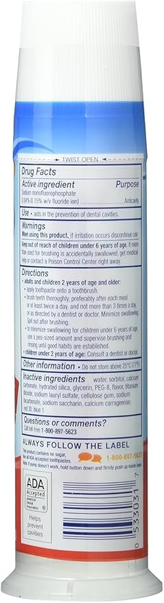 Aquafresh Kids Cavity Protection Toothpaste 4.6oz (6 Pack)