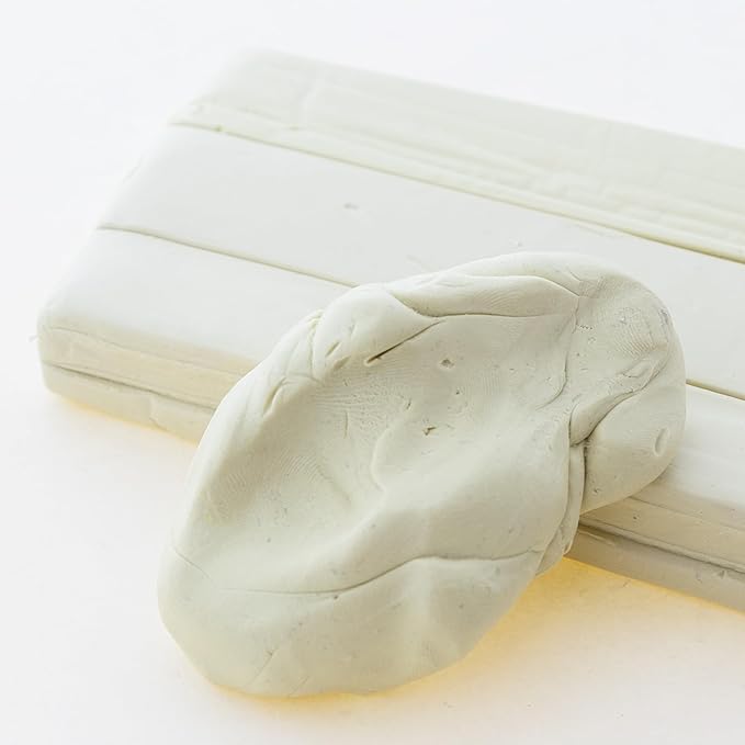 BAZIC Modeling Clay Cream White Color 1 LB, Light Dough Art Craft, Non Toxic Gift for Artist Kids Toddler Boys Girls, Bulk for Classroom, 24-Pack