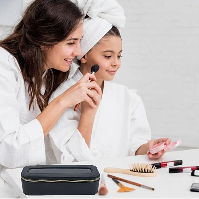 FFpaw Travel Clear Makeup Bag Set, TSA Approved Cosmetic Bag Case with Zipper Portable Makeup Pouch Toiletry Bag Women Traveling Cosmetic Organizer Storage Bag Car Organizer Car Essentials for Women