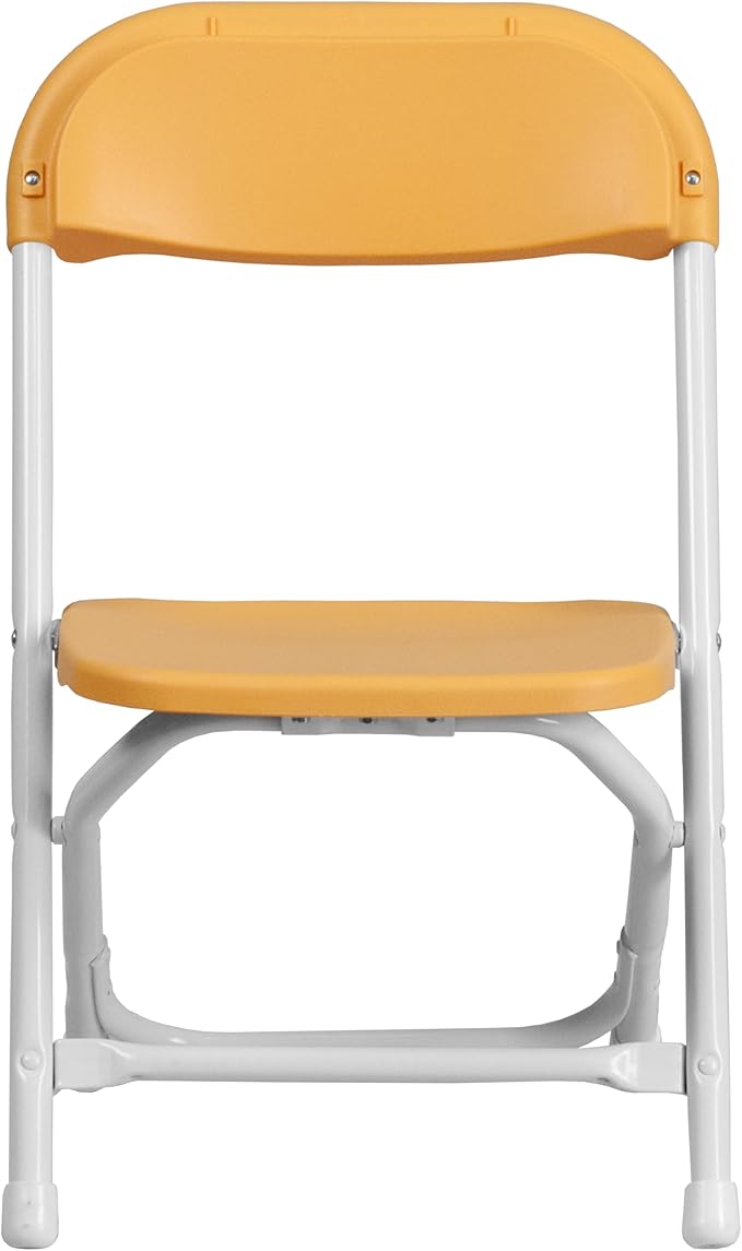 Flash Furniture Kids Yellow Plastic Folding Chair