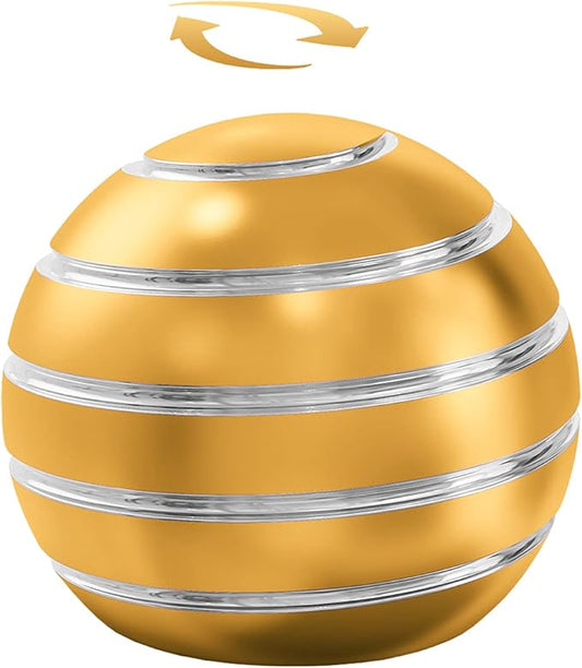 Kryfa Kids Party Favors Fidget Toys, Fidget Toys Adults, 1.54" Kinetic Desk Toys for Office for Adults, Fidget Toys for Anxiety Autism ADHD for Stocking Stuffers (1.54", Gold)