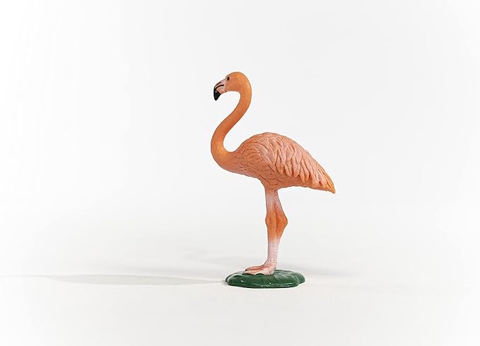Schleich Wild Life, Bird Animal Toys for Boys and Girls 3 and Above, Pink Flamingo Toy Figurine, Ages 3+