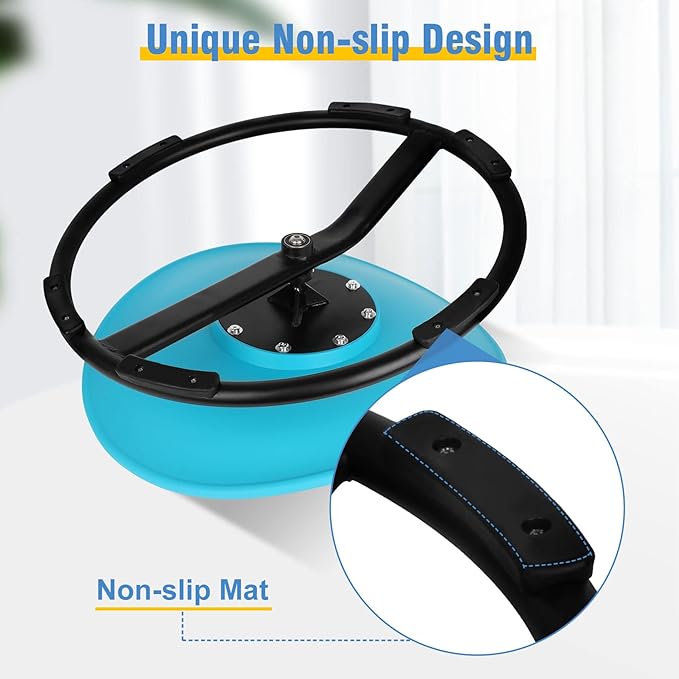 Kids Sensory Swivel Chair, Autism Spinning Chair for Kids Sensory, Sensory Toy Chair, Training Body Coordination, No Assembly Required (Red)