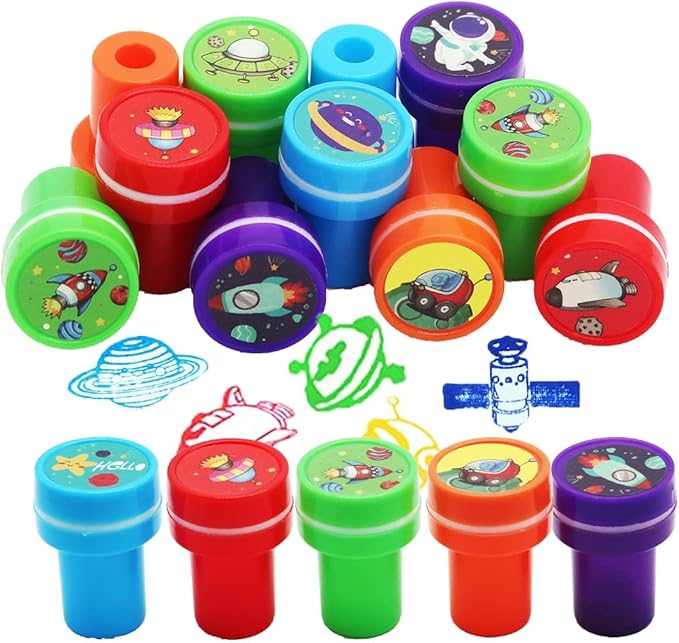 62 Pcs Outer Space Themed Party Favors for Kids, Birthday Gift Party Supplies for Boys Girls, Classroom Prizes, Treasure Box Toys, Pinata Stuffers Goodie Bags Filler, Carnival Prizes