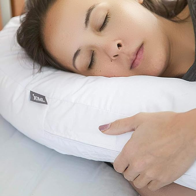 DMI U-Shaped Side Sleeping Pillows For Neck And Shoulder Pain |Side Sleeper Neck Pillow & Pregnancy Pillow Side Sleeper With Ear Hole | Back, Hip, & Sciatica Relief(30"x20"x6")