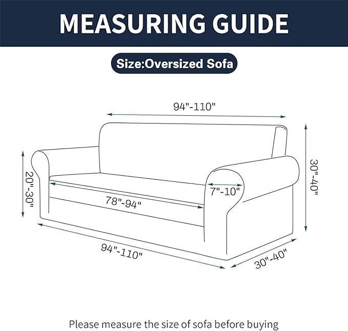 2025 New Stretch Oversized Sofa Slipcovers Couch Sofa Cover for 4 Seater Furniture Protector Covers with Elastic Bottom Jacquard Fabric Small Checks for Pets, Kids - Golden