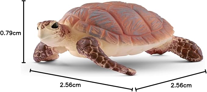 Schleich Wild Life New 2024 Wild Animal Toy Hawskbill Sea Turtle Ocean Animal Figurine