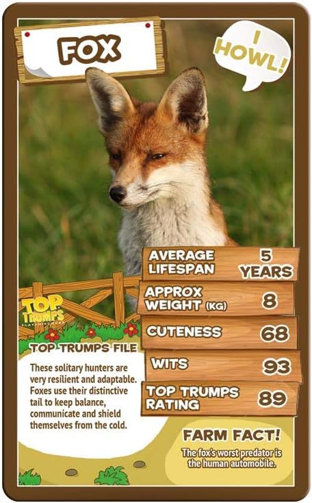 Farm Animals Top Trumps Card Game