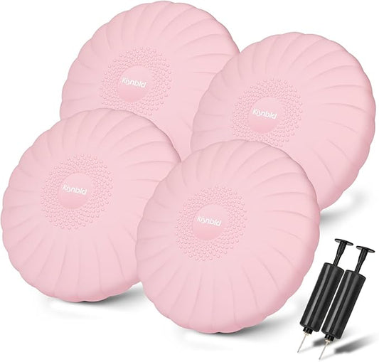 Wobble Cushion, Extra Thick Wiggle Seat for Sensory Kids, Non-slip Balance Disc with Inflation Pump for Adults Core Strength, Posture Improvement & Physical Therapy (13.5in/34cm)