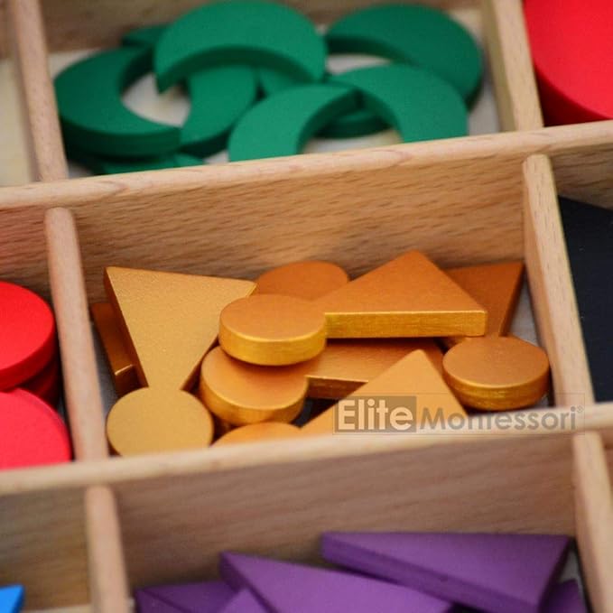 Elite Montessori Basic Wooden Grammar Symbols with Box