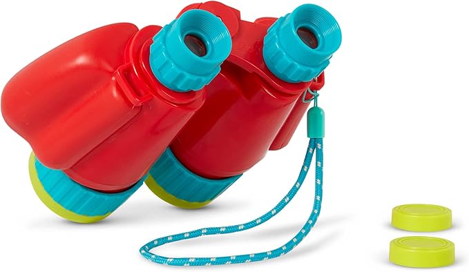 B. toys – Kids' Binoculars – Binoculars With Strap – Camping, Hiking, Bird Watching Gear- Outdoor Toys For Children – 3 Years +