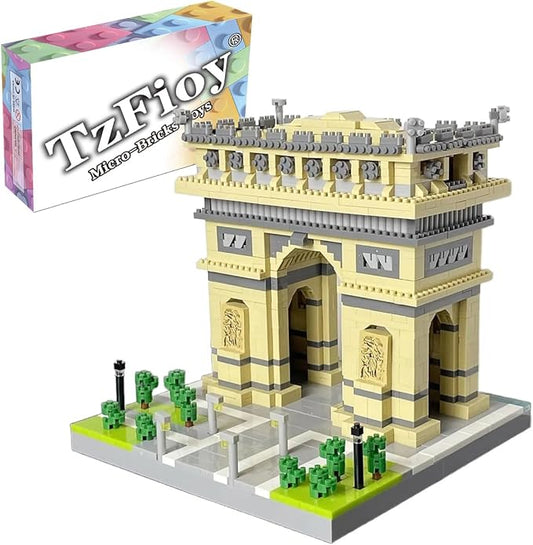 Arc De Triomphe Paris France Building Blocks Set (2020Pcs) Famous World Architecture Educational Toys Micro Bricks for Kids Adults