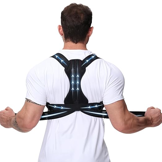 Posture Corrector for Men and Women, Adjustable Back Brace for Back, Neck and Shoulder Pain Relief, Back Support for Scoliosis, Hunchback, Hump, Thoracic, Spine Corrector