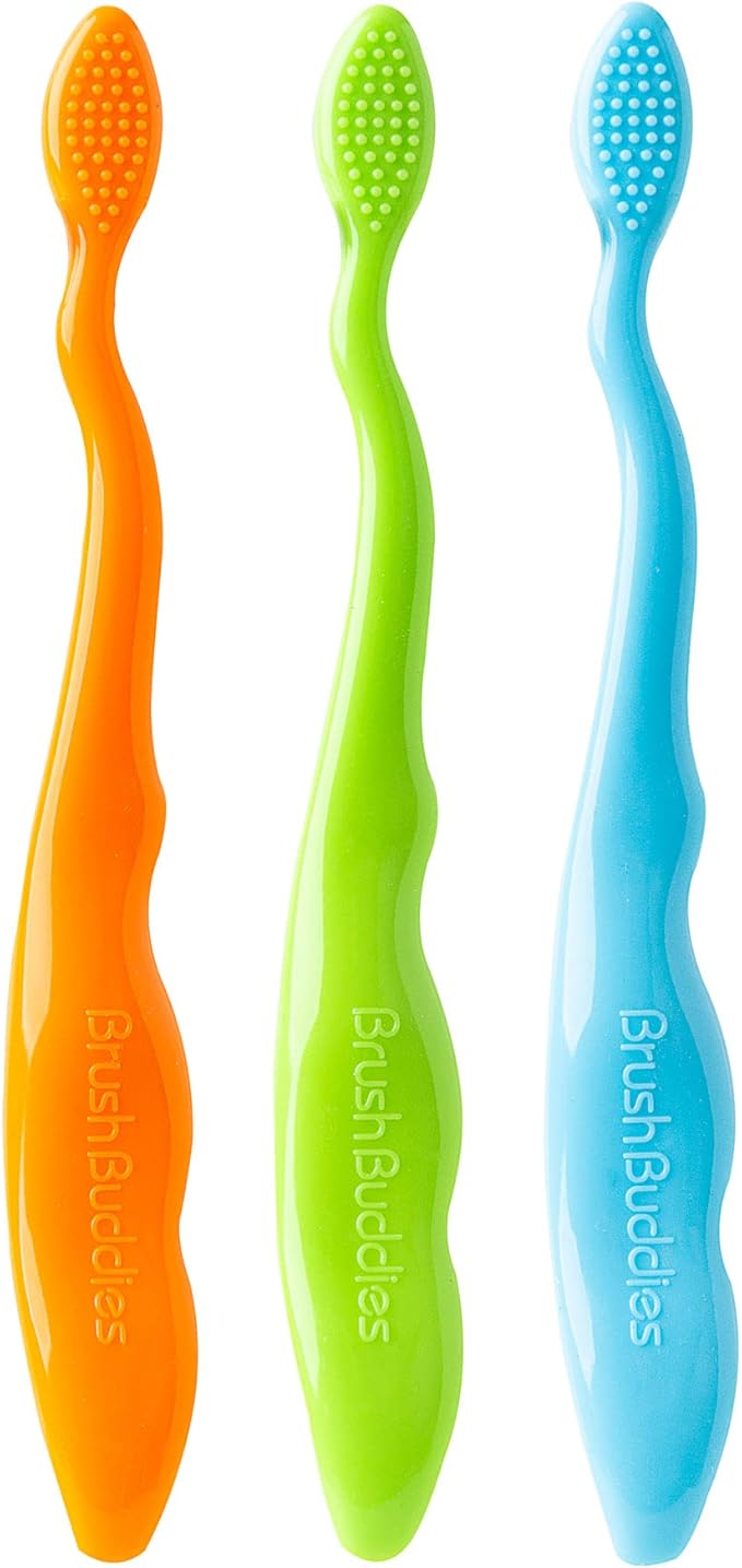 Brush Buddies Blippi Kids Toothbrushes, Manual Toothbrushes for Kids, Toothbrush for Toddlers 2-4 Years, Blippi Childrens Toothbrush, Soft Toothbrushes, 3 Count