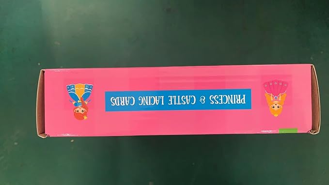 9 Pieces Kids Lacing Cards, Double Sided Sewing Cards in 9 Princess Theme Cards with 9 Colorful Laces, Imagination Development Lacing Toys Games for Children Educational and Learning Activity