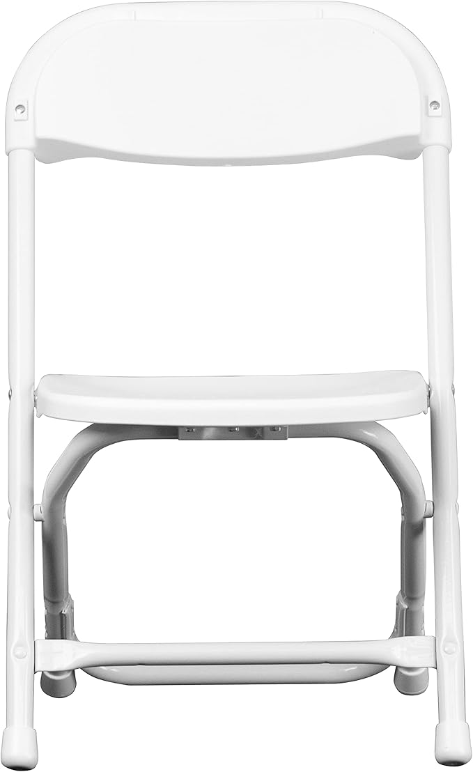 Flash Furniture 2 Pack Kids White Plastic Folding Chair