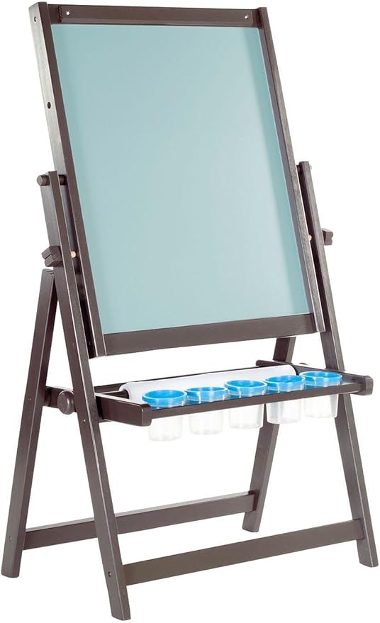 Guidecraft 4-in-1 Flipping Floor Easel - Espresso