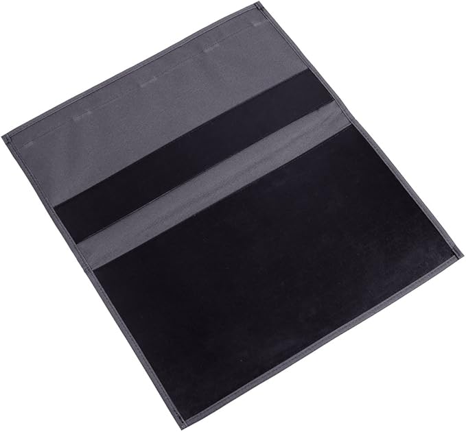 Bedside Storage Organizer - 6 Pockets, Table Cabinet Caddy for Remotes, Phone, Glasses (Grey)