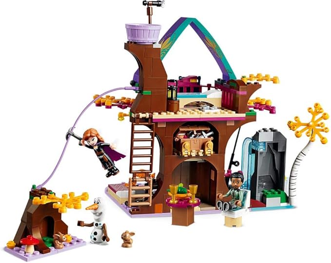 LEGO Disney Princess Enchanted Treehouse, Includes Anna, Olaf and Mattia Minifigures, Adventures in The Woods, Frozen 2 Toy (41164)
