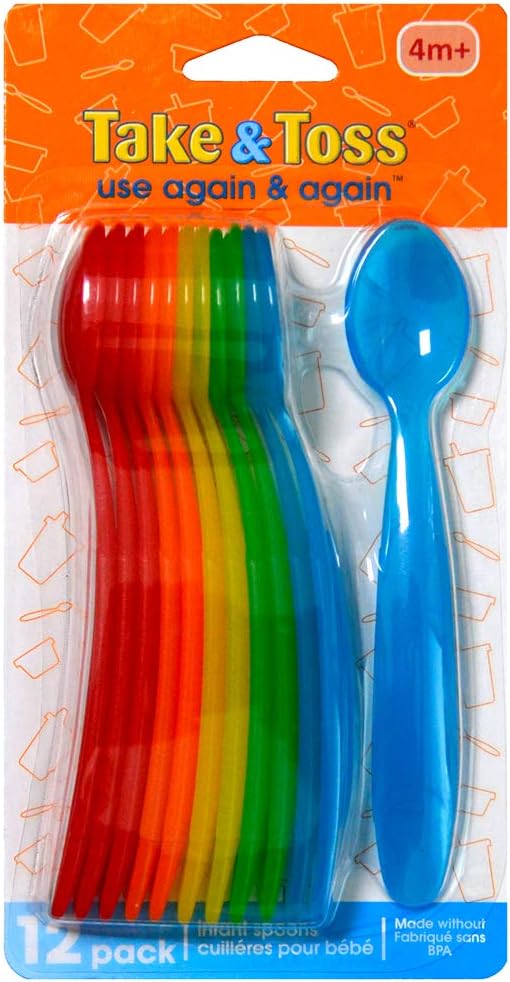 First Years Take & Toss Infant Spoons, 12 ct